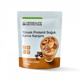 Herbalife Yüksek Proteinli Soğuk Kahve Karışımı Latte Macchiato 308 g